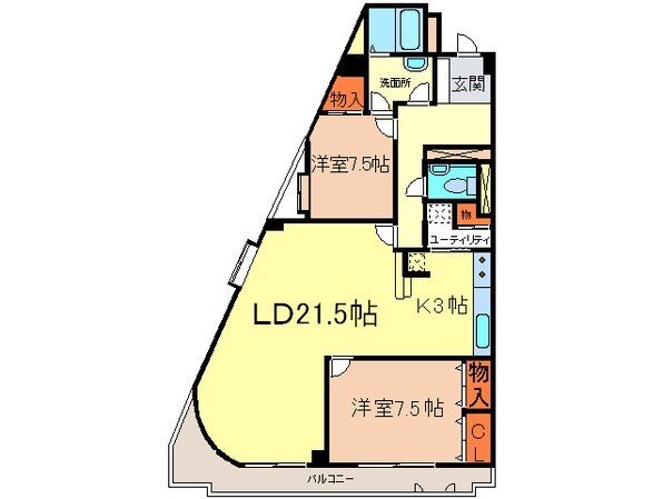 ルミナス山手の物件間取画像